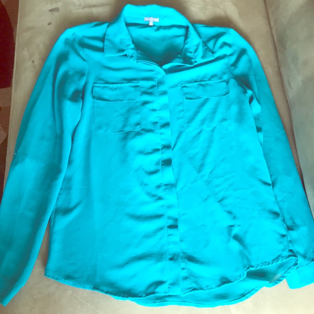 Charlotte Russe 100% polyester button up